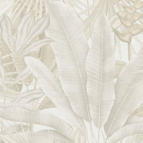 Papier peint intissé feuillage tropical 53cm x 10m – Style moderne pour chambre et salon – 396474 – A.S. Creations - AS-396474