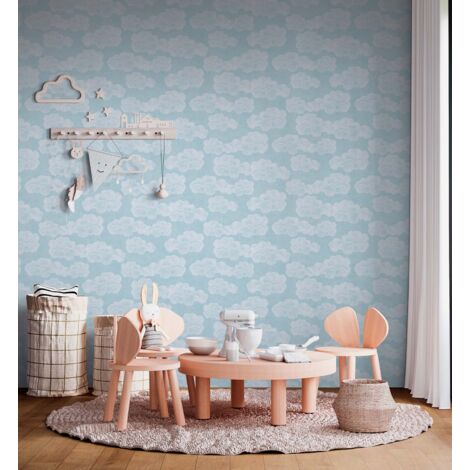 Papier peint Bleu Lilly & Luis Papier peint "771431" (1/4)