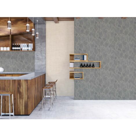 Papier peint bois, planche de bois beige clair, chambre, cuisine, 781291 (1/4)