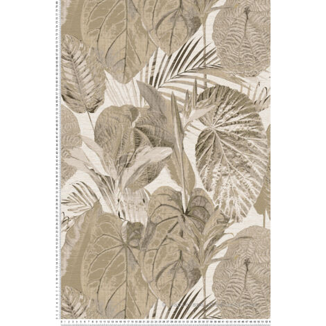 Papier peint vinyle sur intissé à motif jungle – Lessivable et brossable – Raccord 32/64 cm – Dimensions 53cm x 10,05m – 393551 - AS-393551