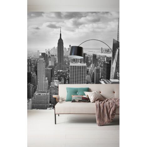 Papier peint panoramique modern,urban NYC Noir et Blanc (1/4)