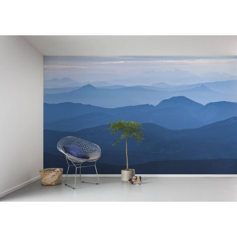 Papier peint panoramique minimaliste,modern,naturel Blue Mountain (1/4)