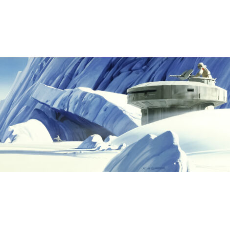 Papier peint panoramique moderne Star Wars Classique RMQ Base Echo Hoth (1/4)