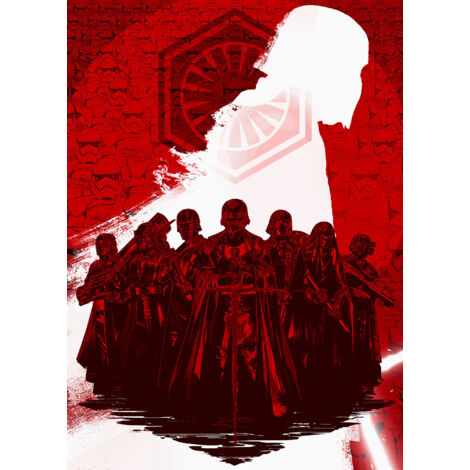 Papier peint panoramique romantique,enfant,moderne Star Wars Suprême Leader (1/4)