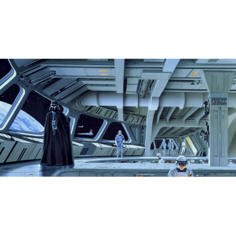 Papier peint panoramique moderne Star Wars Classique RMQ Pont Destroyer Stellaire (1/4)