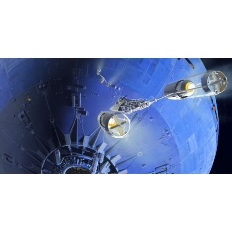 Papier peint panoramique moderne Star Wars Classique RMQ Assaut Étoile de la Mort (1/4)