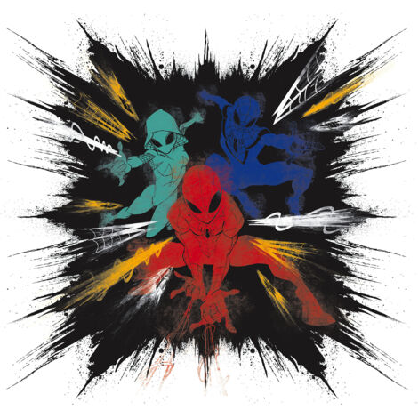 Poster géant intissé Spider-Man Explosion de Couleurs - 300 x 150 cm (1/5)