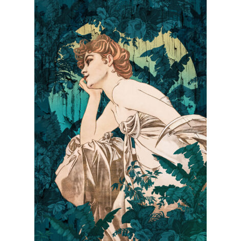 Papier peint panoramique romantique,classique Rêves Verts (1/4)
