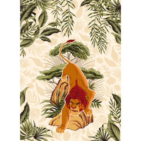 Papier peint panoramique enfant Le Roi Lion Longue Vie au Roi (1/4)