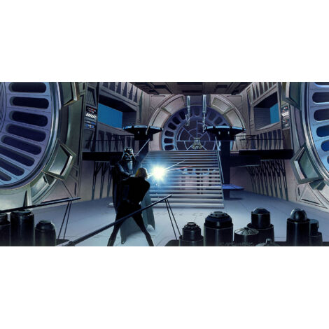 Papier peint panoramique moderne Star Wars Classique RMQ Duel Salle du Trône (1/4)