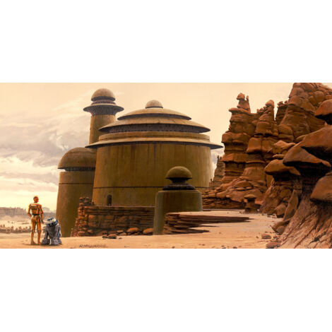 Papier peint panoramique moderne Star Wars Classique RMQ Palais de Jabba (1/4)