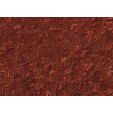 Papier peint panoramique moderne,méditerranéen,minimaliste Carreaux Ardoise Rouge (1/5)