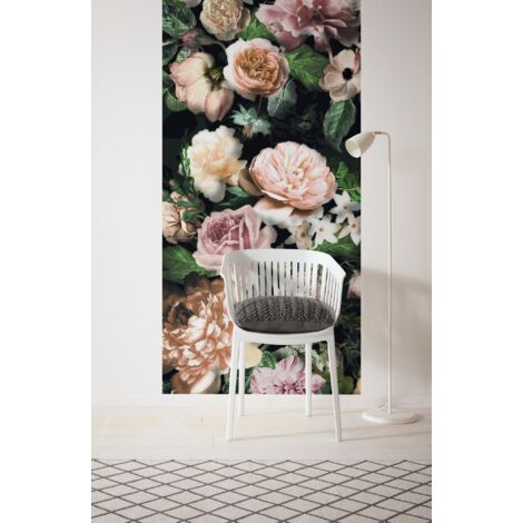 Papier peint panoramique romantique,classique Victoria Black Panel (1/4)
