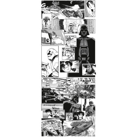 Papier peint panoramique moderne Star Wars Manga Folie (1/4)