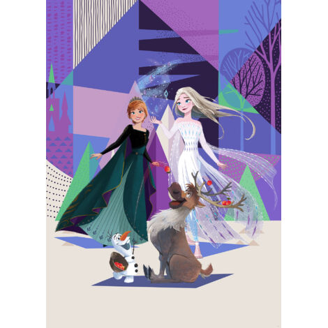 Papier peint panoramique enfant Frozen Abstrait Arendelle (1/5)
