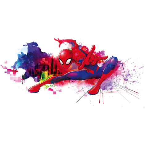 Poster géant intissé Spider-Man Graffiti Art - 300 x 150 cm (1/4)