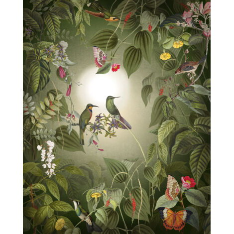 Papier peint panoramique méditerranéen,modern Oiseaux Sauvages (1/4)
