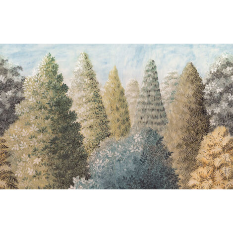 Papier peint panoramique classique,naturel Bois Peints (1/4)