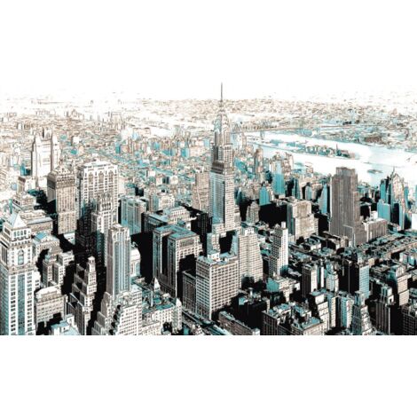 Papier peint panoramique moderne,modern Gotham (1/3)
