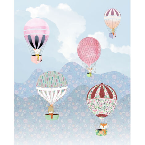 Papier peint panoramique enfant Happy Balloon (1/4)