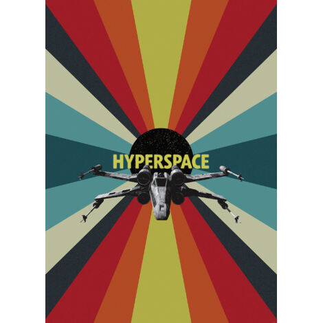 Papier peint panoramique vintage & retro Star Wars Hyperespace (1/5)