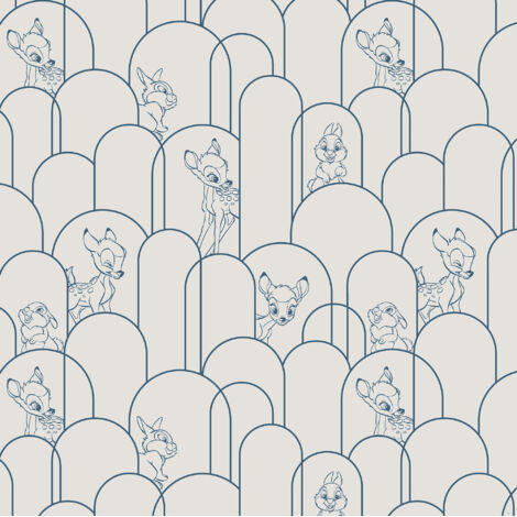 Papier Peint intissé - Bambi Joue A Cache-Cache 250 cm x 250 cm (1/4)
