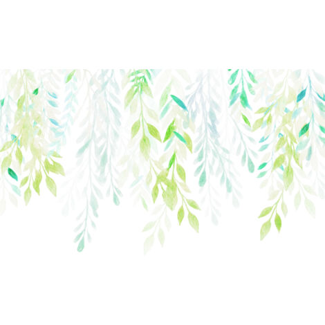 Papier peint panoramique modern,naturel Feuilles d’Été (1/4)