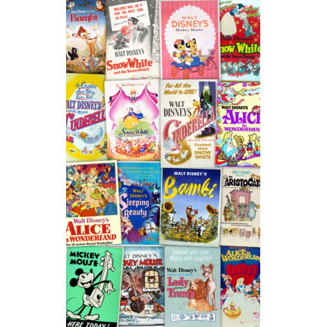 Poster géant intissé Film rétro Disney 120x200cm (1/3)