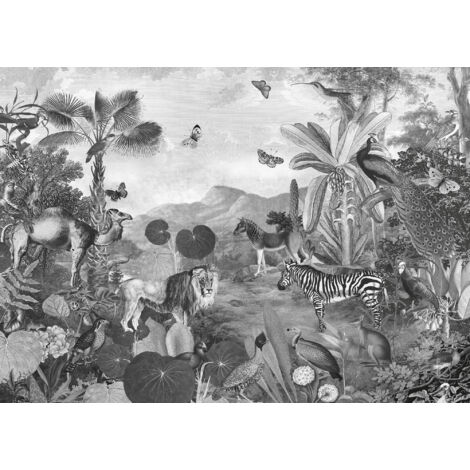 Papier peint panoramique modern Flore et Faune (1/3)