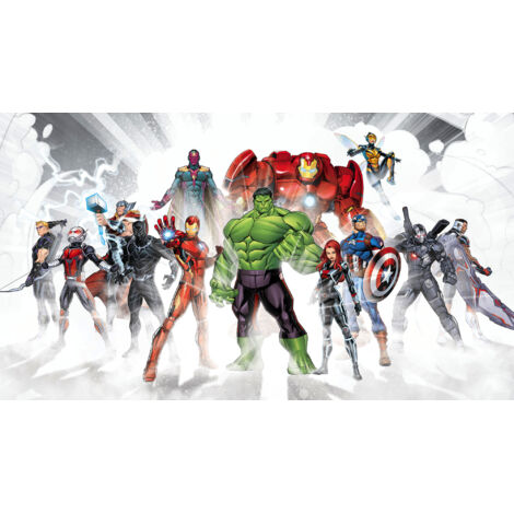 Papier peint panoramique enfant,moderne Avengers Unis (1/5)