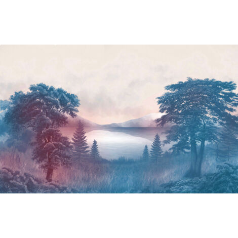 Papier peint panoramique modern Terres Forestières (1/5)