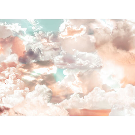 Papier peint panoramique romantique,enfant Nuages Doux (1/3)
