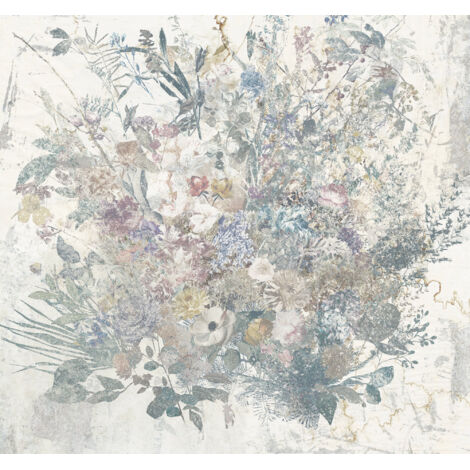 Papier peint panoramique romantique,classique Bouquet Éclatant (1/4)