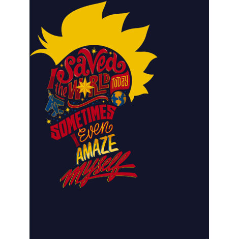 Poster géant intissé Captain Marvel Sauve le Monde - 250 x 280 cm (1/5)