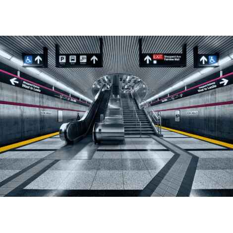 Komar Subway 368 x 254 cm, Papier peint panoramique 8-996, photomurale sur intissé (1/3)