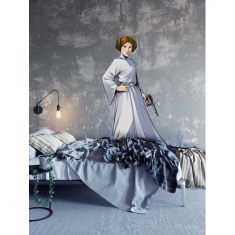 Komar Star Wars XXL Princess Leia 127 x 170 cm, Stickers pour les murs 12408 (1/4)