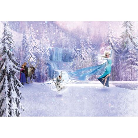 Papier peint panoramique Frozen Forest 368 x 254 cm – Motif nature apaisante – Pose simplifiée – Finition résistante – Komar