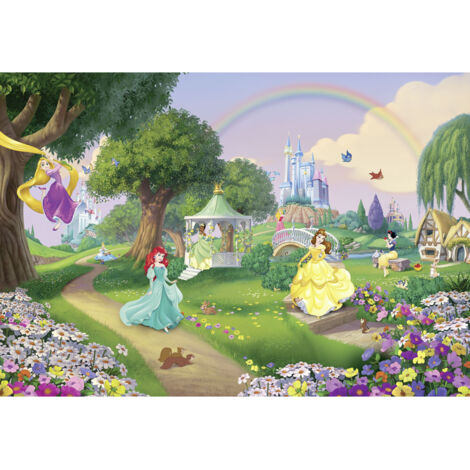 Komar Disney Princess Rainbow 368 x 254 cm, Papier peint panoramique 8-449, photomurale sur intissé (1/3)