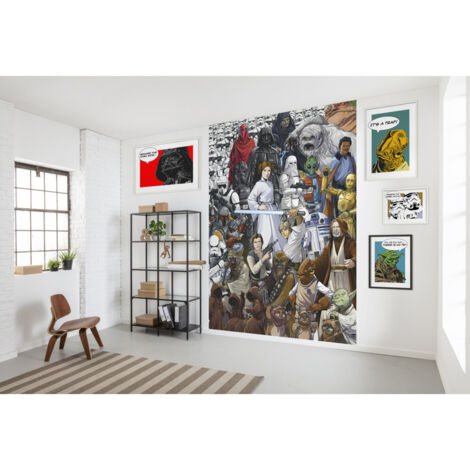 Komar Star Wars Classic Cartoon Collage 184 x 254 cm, Papier peint panoramique 4-4111, photomurale sur intissé (1/3)