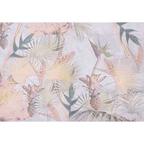 Komar Tropical Concrete 368 x 254 cm, Papier peint panoramique 8-212, photomurale sur intissé