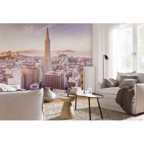 Komar San Francisco Morning 368 x 254 cm, Papier peint panoramique 8-535, photomurale sur intissé (1/4)