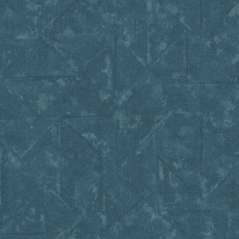 Papier peint bleu canard moderne pour salon Tapisserie bleu idéale pour entrée Papier peint motif pour chambre adulte (1/4)