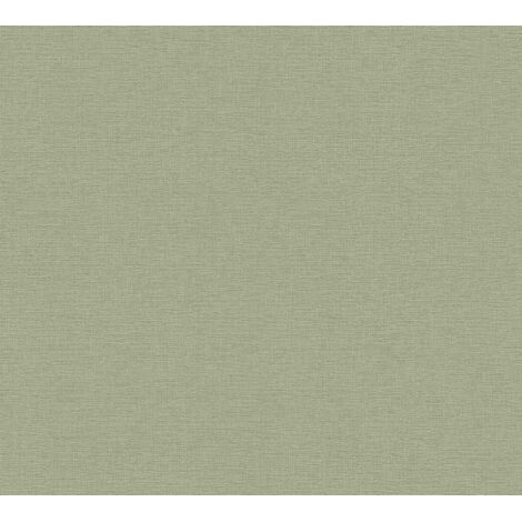 A.S. Creations – Papier peint uni vert scandinave – Tapisserie moderne pour cuisine et bureau – Haute qualité – Collection Flavour