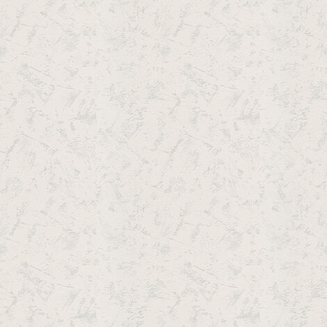 Papier peint intissé uni avec structure en vinyle aspect plâtre à peindre Papier peint texturé monochrome clair pour les couloirs (1/4)