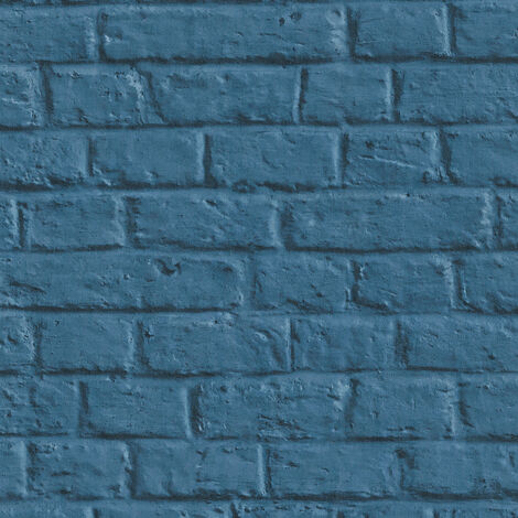 Papier peint brique Papier peint pierre Papier peint imitation brique Bleu 369123 (1/4)