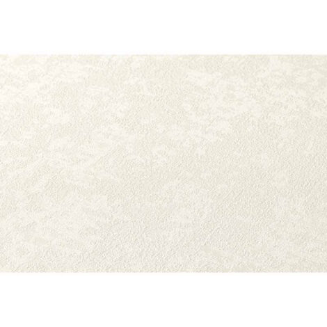 Papier peint blanc crème uni texturé idéal salon Tapisserie unicolore blanche pour chambre adulte Papiers peints modernes couloir (1/5)