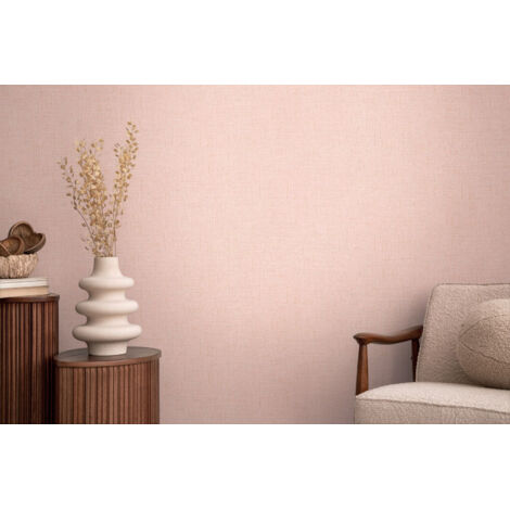 Papier peint intissé uni aux tons rose - 10,05 x 0,53 m - collection Cosmopolitan (1/5)