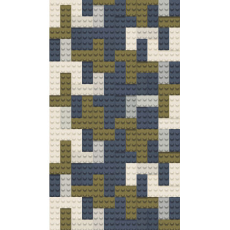 Papier peint intissé Papier peint original Beige, Bleu, Vert - 8,80 x 0,53 m (1/3)