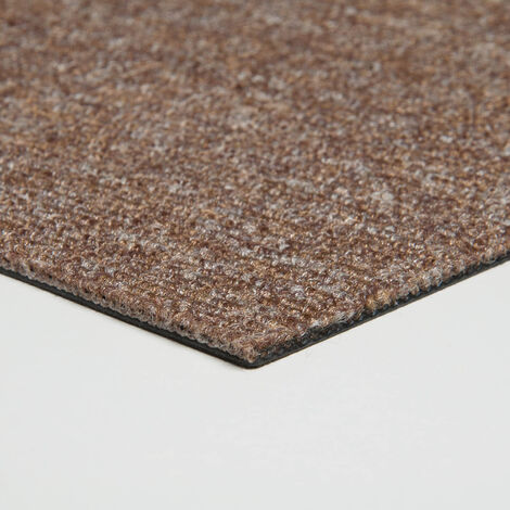 Dalle moquette marron beige sans colle 50x50 cm Moquette bouclée en dalles modulaires Dalle moquette plombante pour chambre et salon