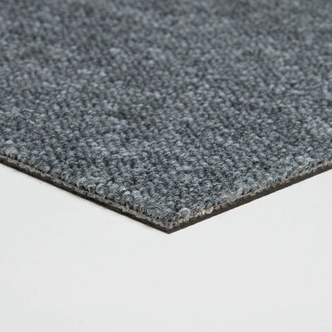 Dalle moquette bouclée Diva gris L.50 x l.50 cm